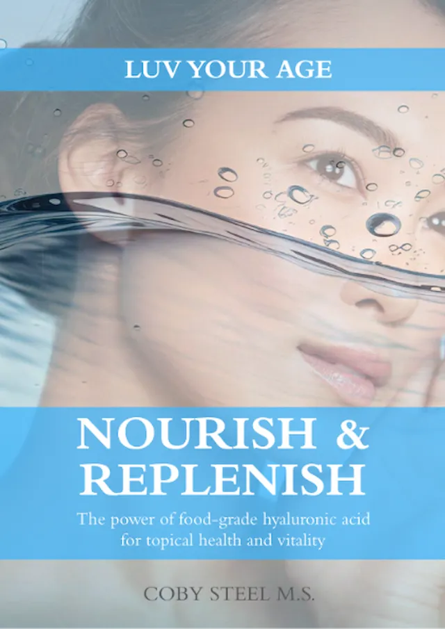 Cover of the Luv Your Age eBook Nourish and Replenish by Coby Steel